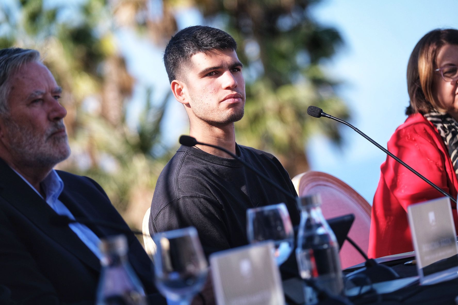 Carlos Alcaraz, en Tenerife.