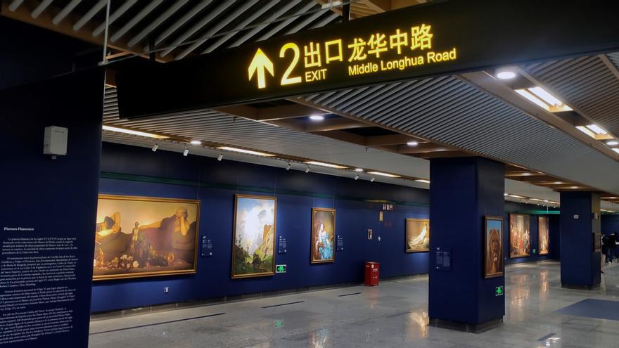 Picasso &#039;toma&#039; el metro de Shanghái para promocionar Málaga en China