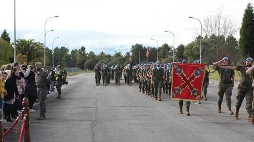 Acto de despedida del contingente en Cabo Noval.