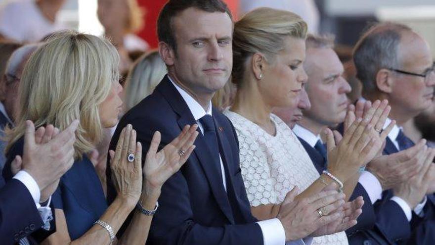 El president Macron, durant els actes commemoratius de l&#039;atemptat de Niça
