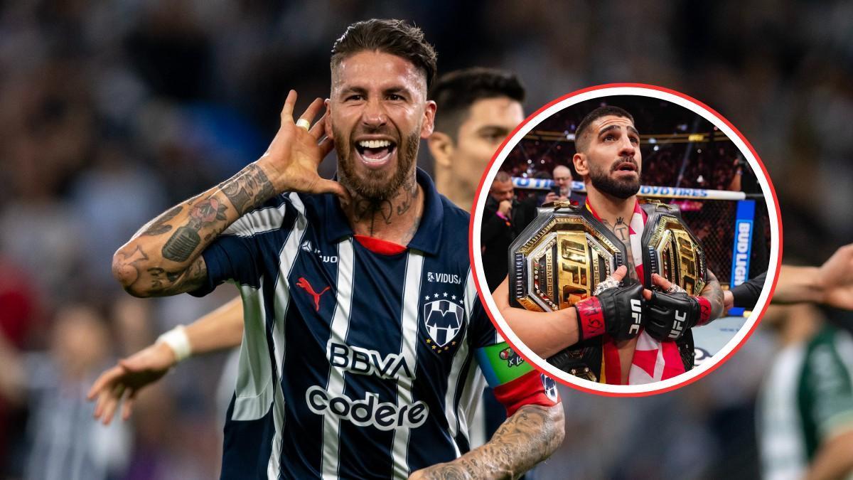 Sergio Ramos apoya a su amigo Ilia Topuria.