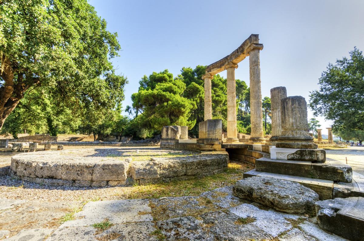 Antiguo sitio de Olympia, Grecia