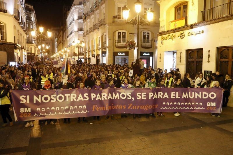 Fotogalería del 8-M en Zaragoza