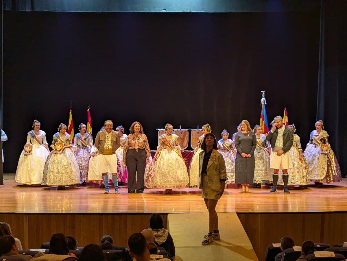 Momento de la Gala de la Cultura con María Juan.