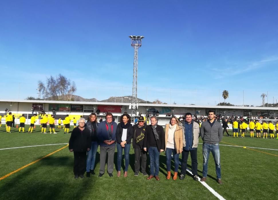 Sant Llorenç inaugura su campo de fútbol, arrasado por la riada