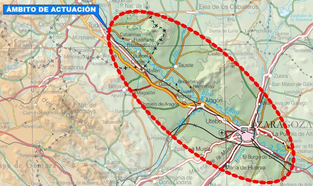 Mapa de la zona de renovación donde se colocarán las nuevas traviesas.