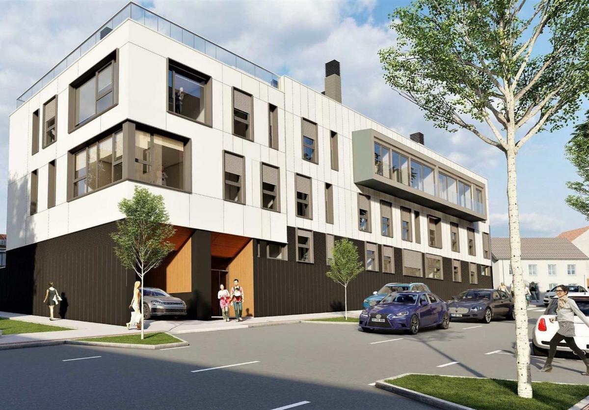 Recreación de una de los edificios proyectados en Xuxán. |  Galivivienda