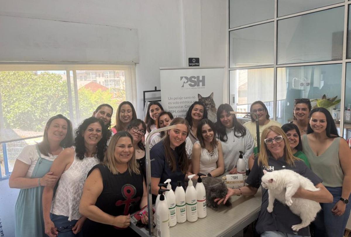 Asistentes a la formación del domingo. |