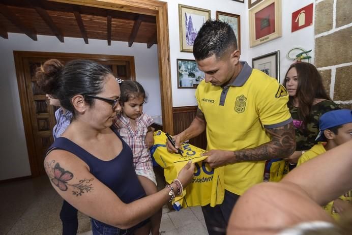 16/08/2017 TEROR. Visita de la UD Las Palmas a la Virgen del Pino en la Básilica de Teror. FOTO: J.PÉREZ CURBELO