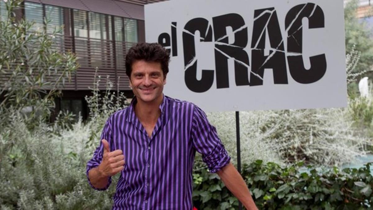 Joel Joan, en la presentación de 'El crac'