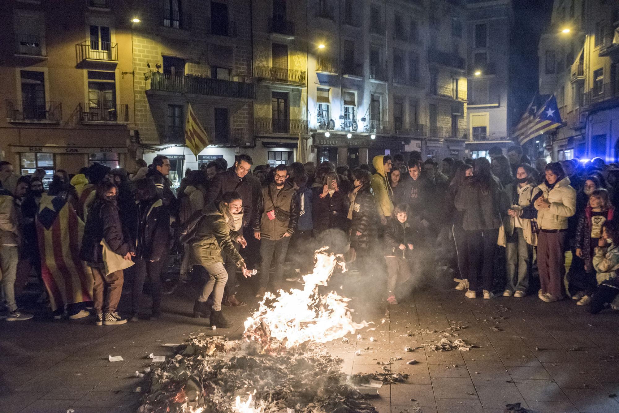 Manifestació a Manresa en defensa de l'escola en català