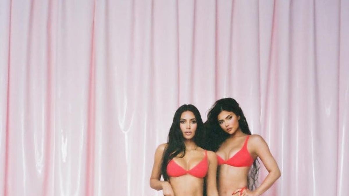 Kim Kardashian, Kendall y Kylie Jenner, en la campaña de la colección de lencería de Skims