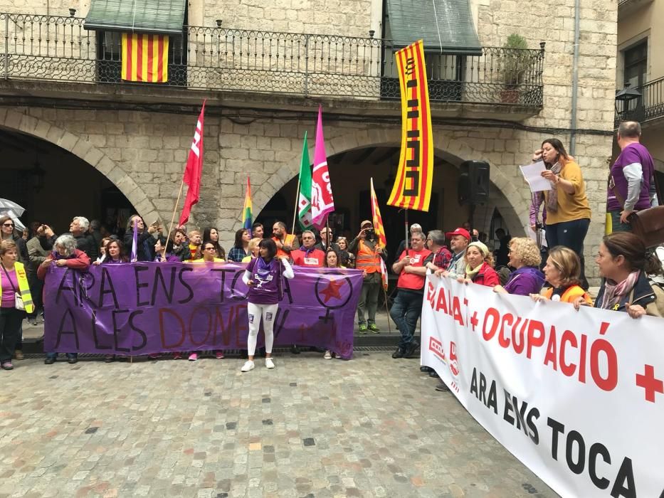 Manifestació del Primer de Maig a Girona