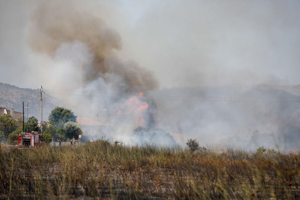 Brand am Kloster La Real im Norden von Palma