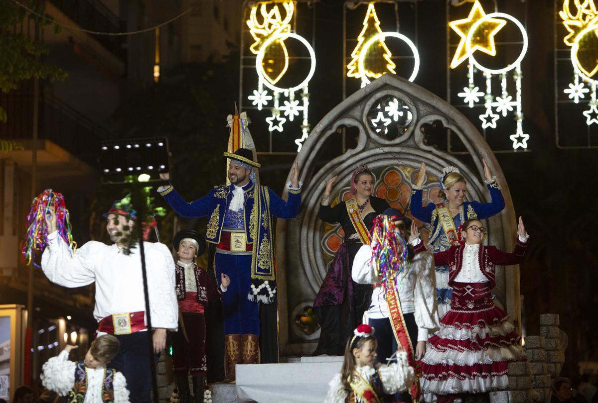 La capitanía cristiana, durante el desfile.