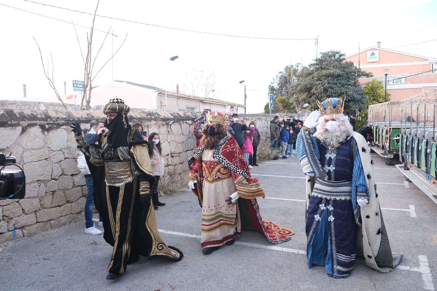 Los Reyes Magos llegan a Novelda en tren