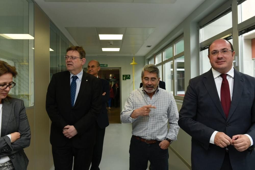 Reunión de Ximo Puig y Pedro Antonio Sánchez en Murcia