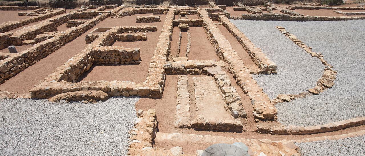 Imagen del yacimiento romano del camí Vinamargo, en el término municipal de Castelló.