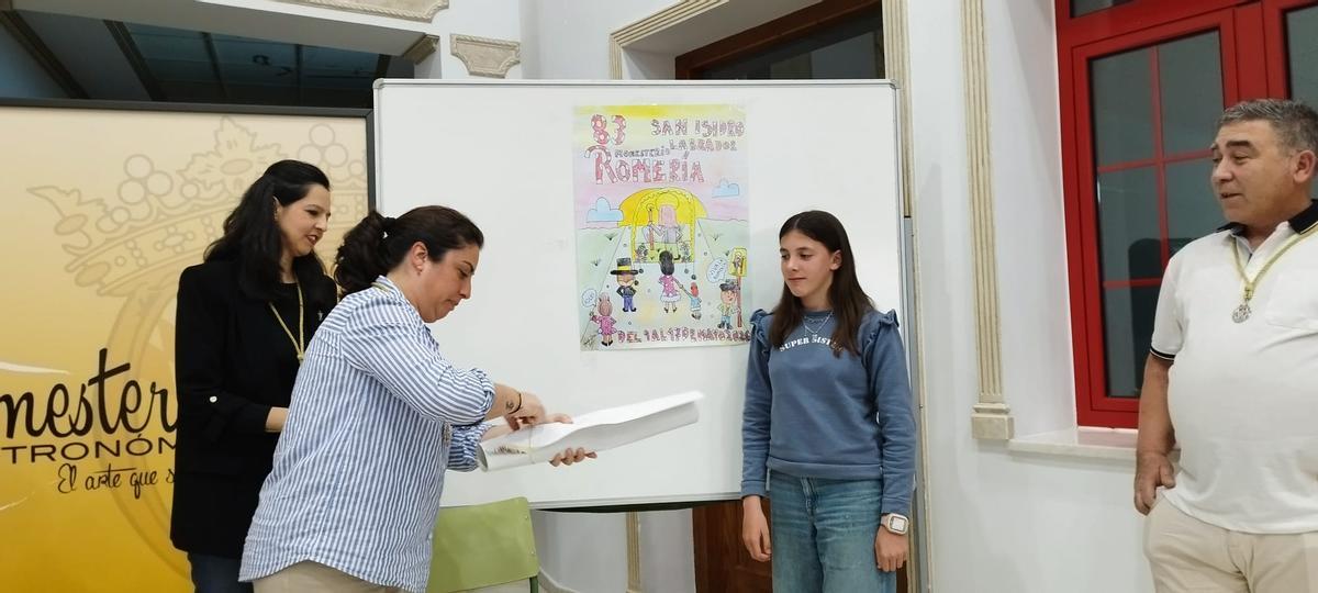 Alba Calderón Quiroga, ganadora del concurso del cartel anunciador