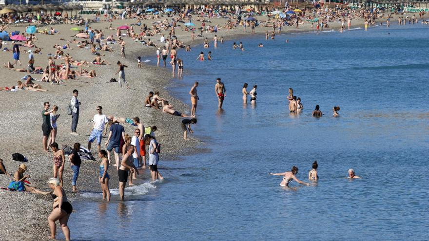 Nubes y temperaturas en ascenso en Málaga