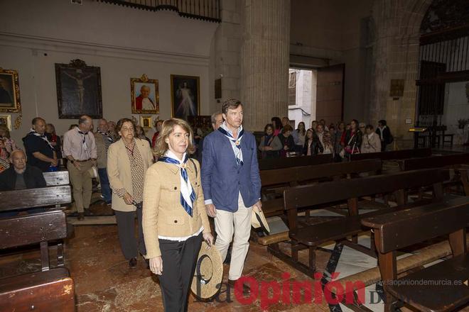 La orden Constantiniana de San Jorge peregrina a Caravaca