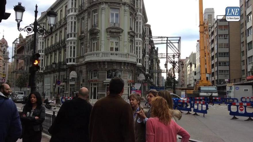 Comerciantes de Oviedo se quejan tras el incendio de la calle Uría