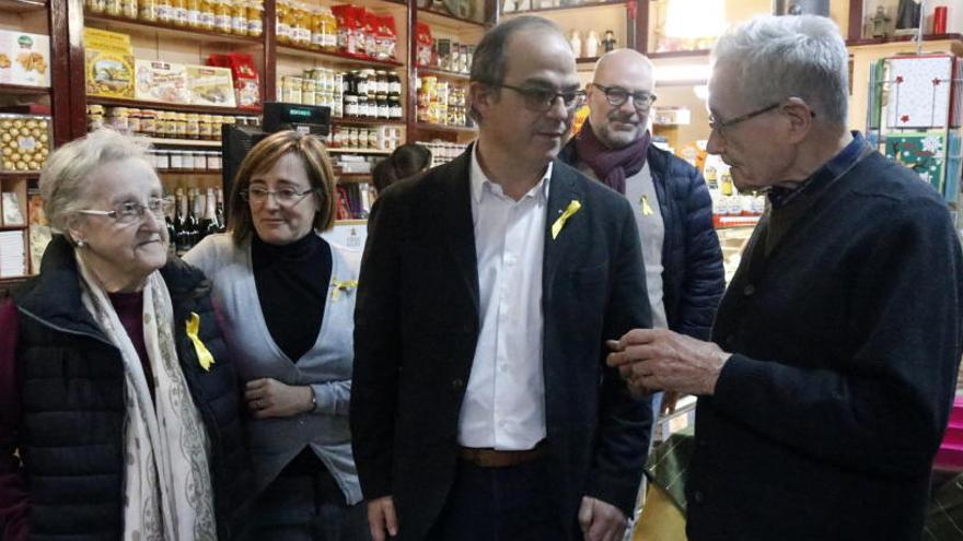 Turull amb els pares de Puigdemont.