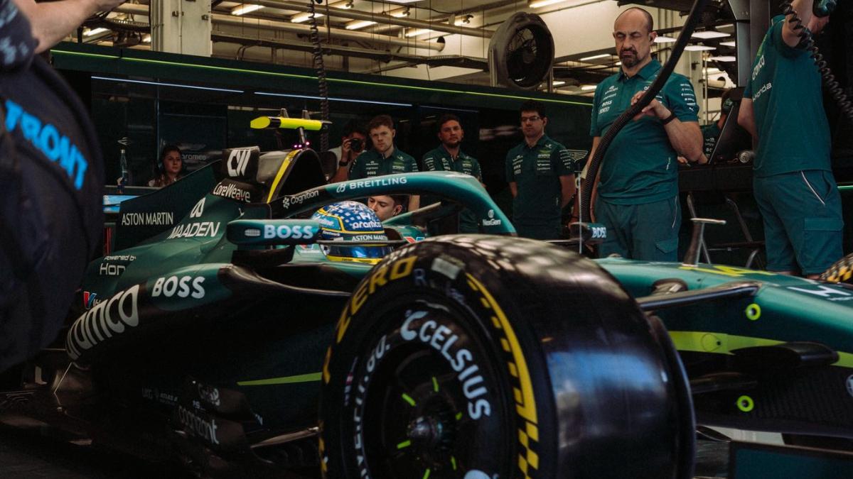 Mucho trabajo por delante en el box de Aston Martin