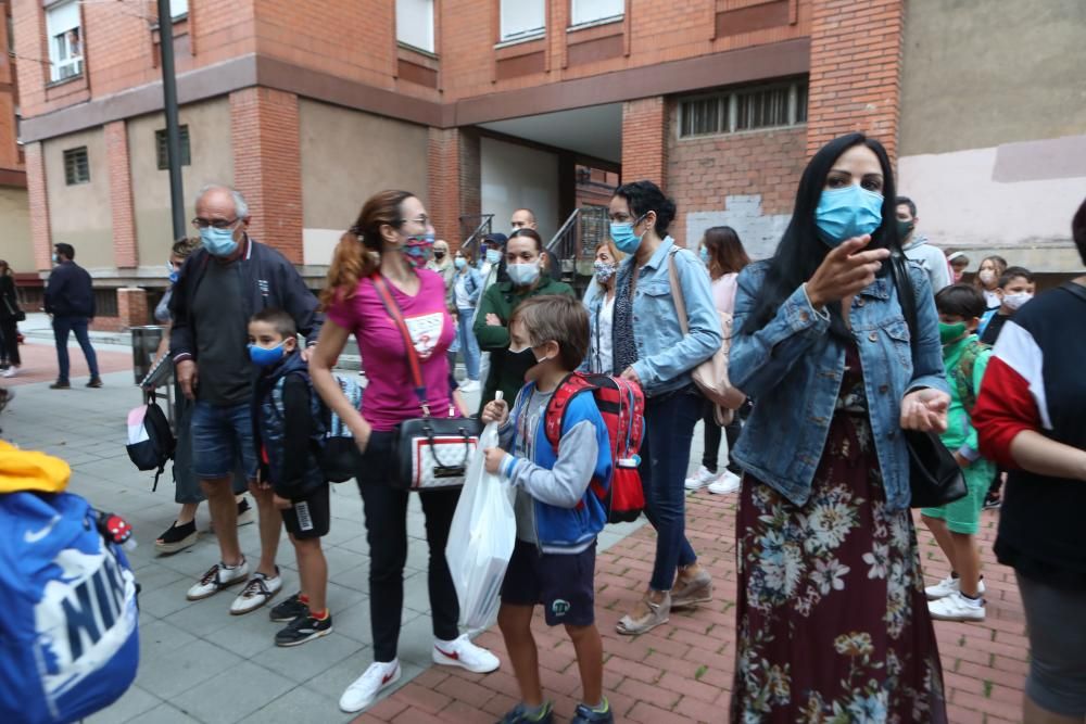 Gijón: vuelta a clase de mascarilla y sin lloros