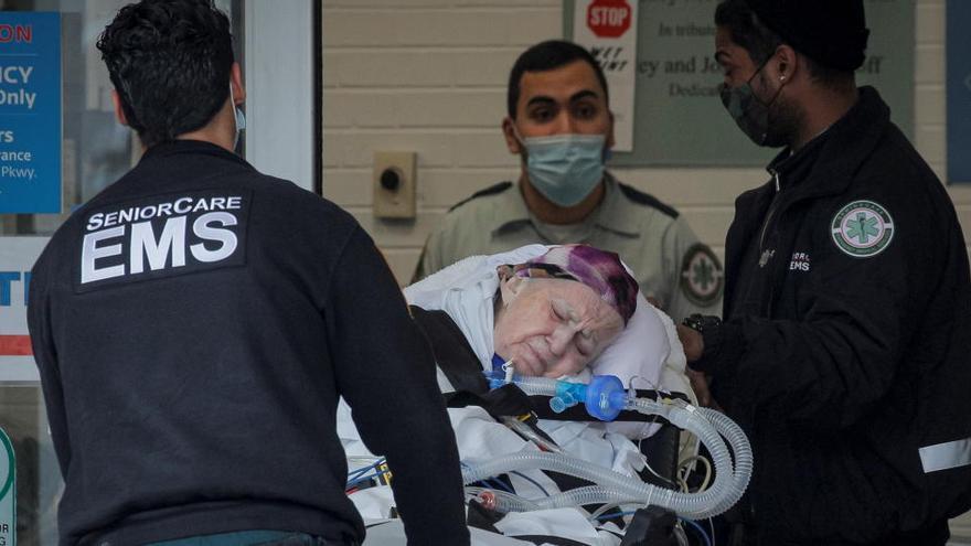 Una paciente llega a un hospital de Nueva York