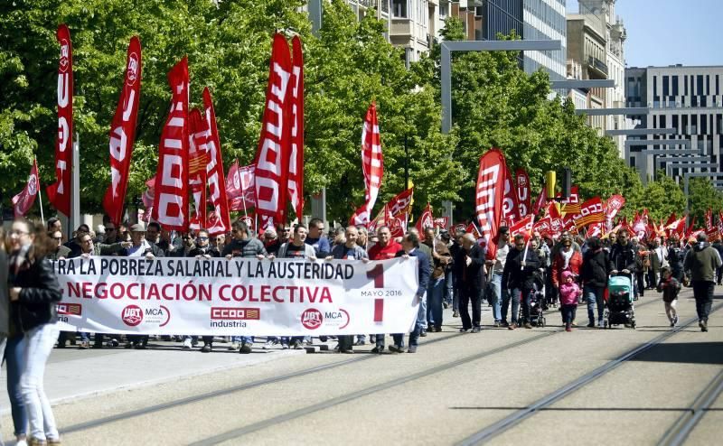 Escenas del Día del Trabajador en Zaragoza