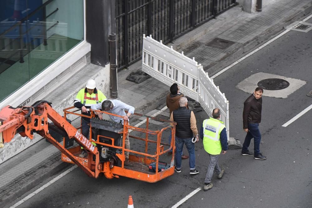 Obras de rehabilitación de las cubiertas de Riazor