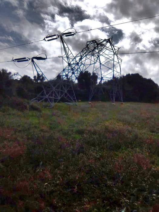 Un 'cap de fibló' en Menorca deja 38.000 vecinos sin electricidad