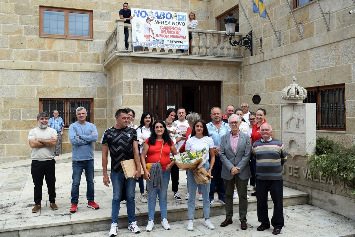 El homenaje tributado a Nerea Novo en Valga.