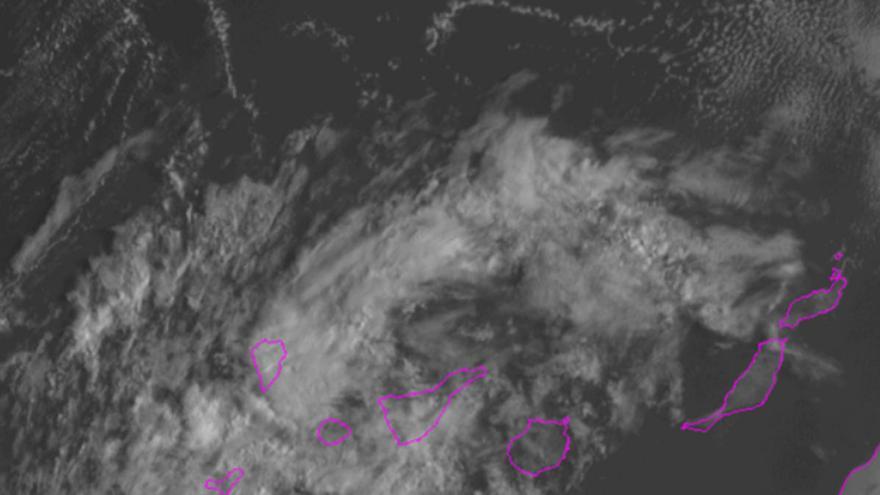 Situación de Canarias en la mañana de este lunes.