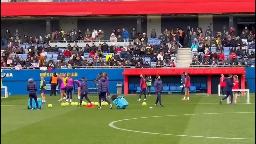 Entreno de puertas abiertas del Barça femenino