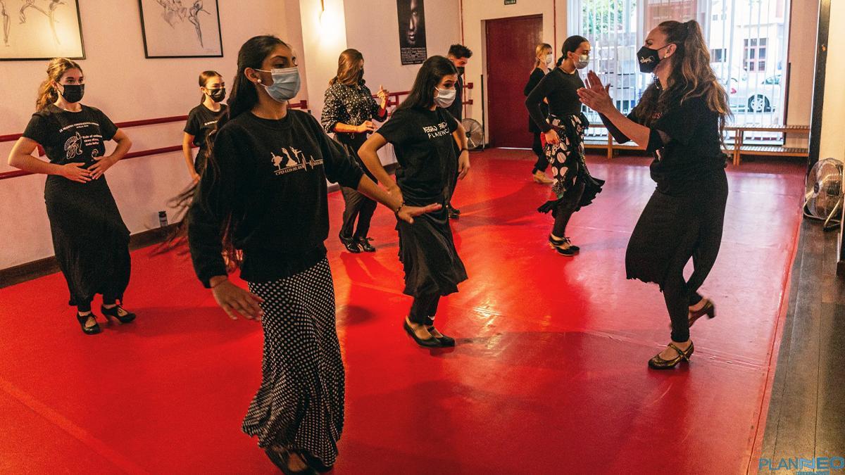 Momento de unas de las clases magistrales impartidas en la actividad Danza Capital