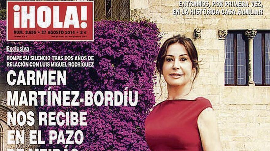 Portada del reportaje en exclusiva del pazo que ofreció Carmen Martínez Bordiú a la revista &#039;¡Hola!&#039; en 2014.