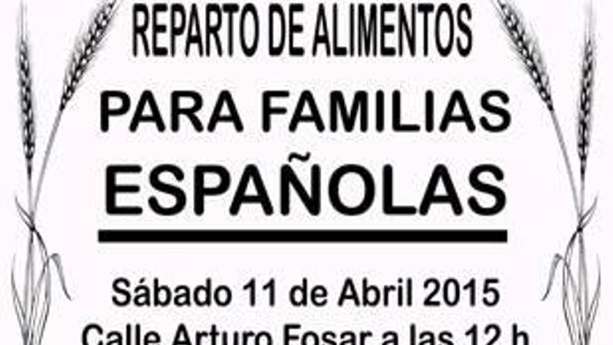 La extrema derecha organiza otro reparto de comida para españoles