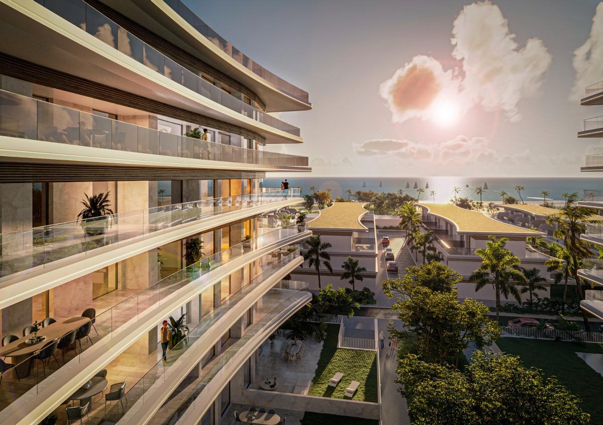 Una imagen virtual del futuro residencial de TM en El Puig.