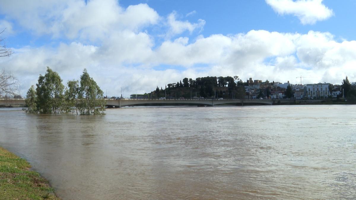 Río Guadiana a su paso por Badajoz.