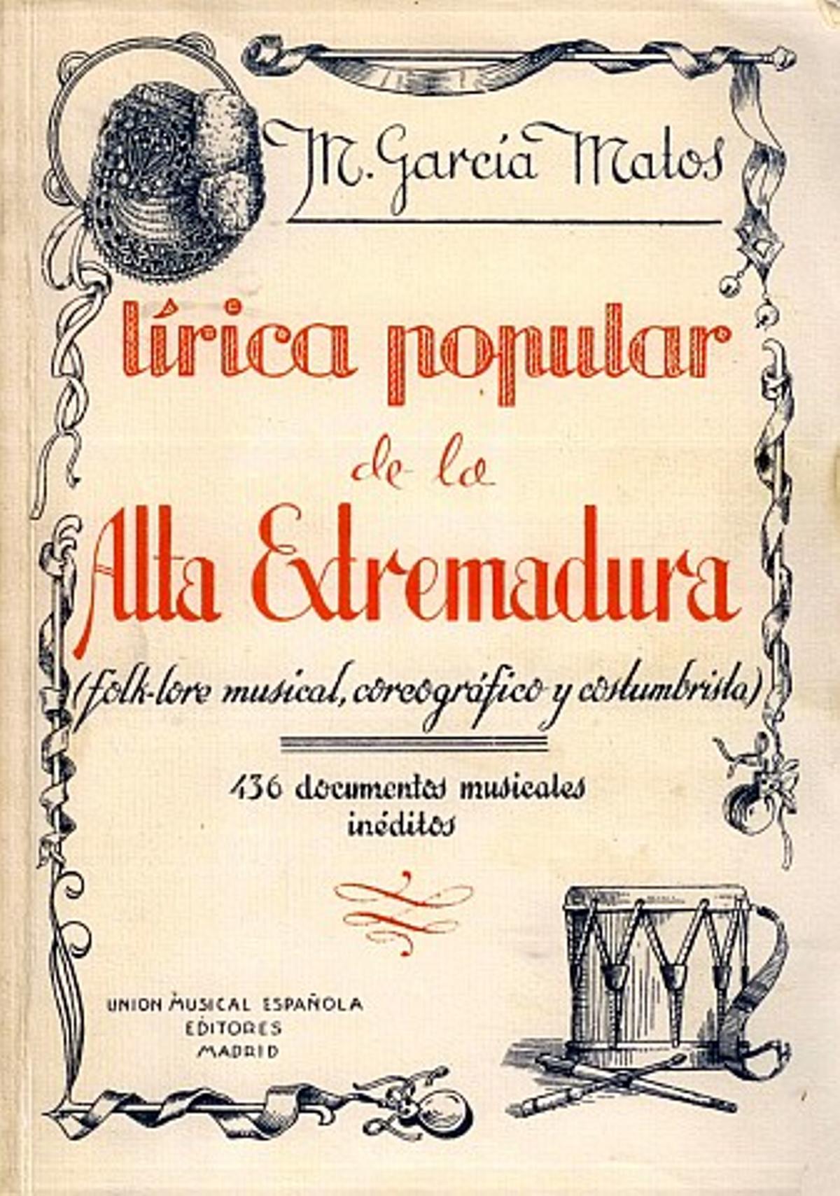 Una de las publicaciones de García Matos.