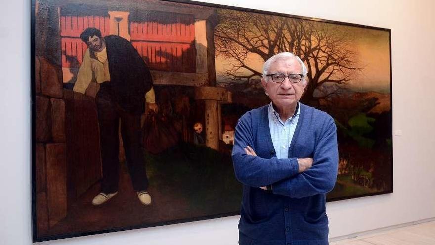 Carlos Valle puso ayer fin a una trayectoria de más de 30 años al frente del Museo de Pontevedra. // R. V.