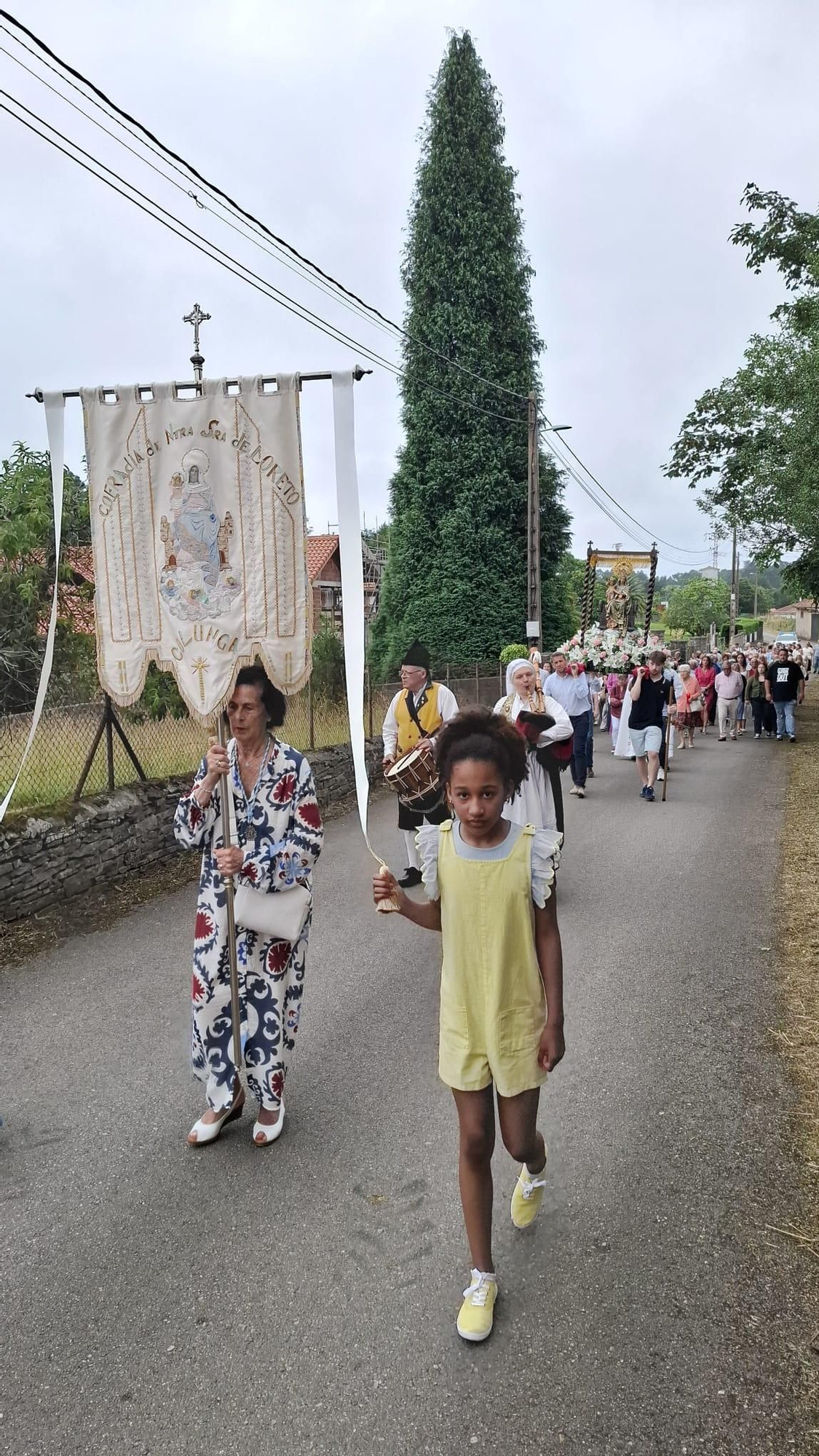 Procesión de Nuestra Señora de Loreto en Colunga