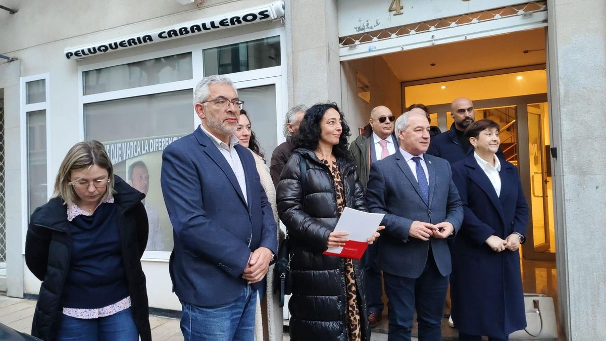 Reunión de los socialistas lucenses en la que ha sido propuesto Miguel Fernández.