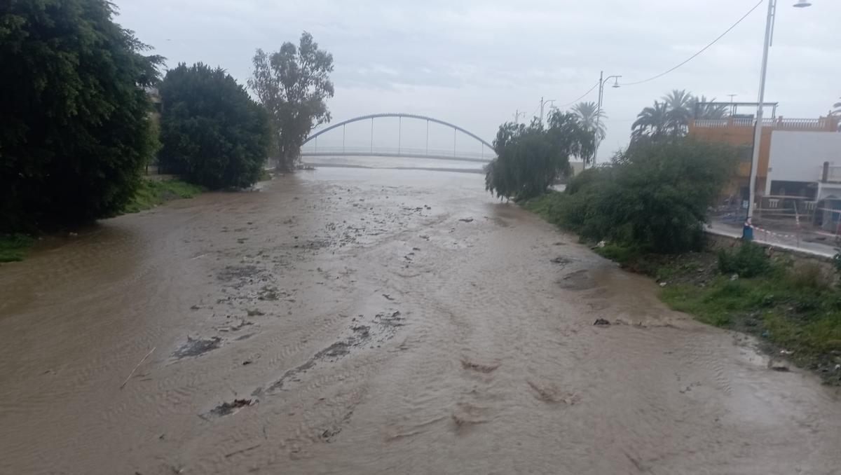 Primeras horas de la borrasca Leonardo en Málaga