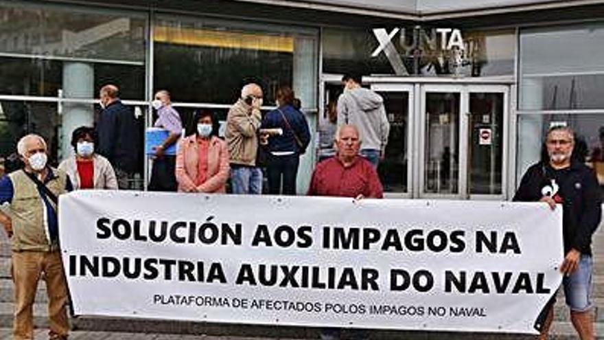 La protesta en Vigo.