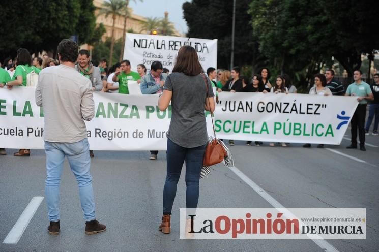 Manifestación contra la LOMCE en Murcia