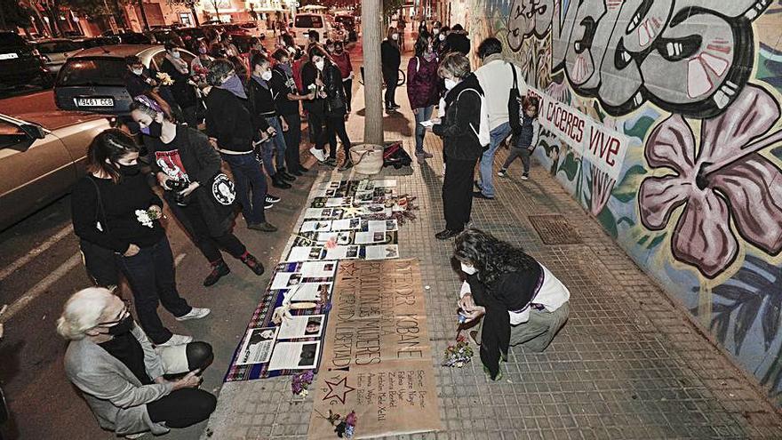 Homenaje a la líder indigenista Berta Cáceres en Palma.