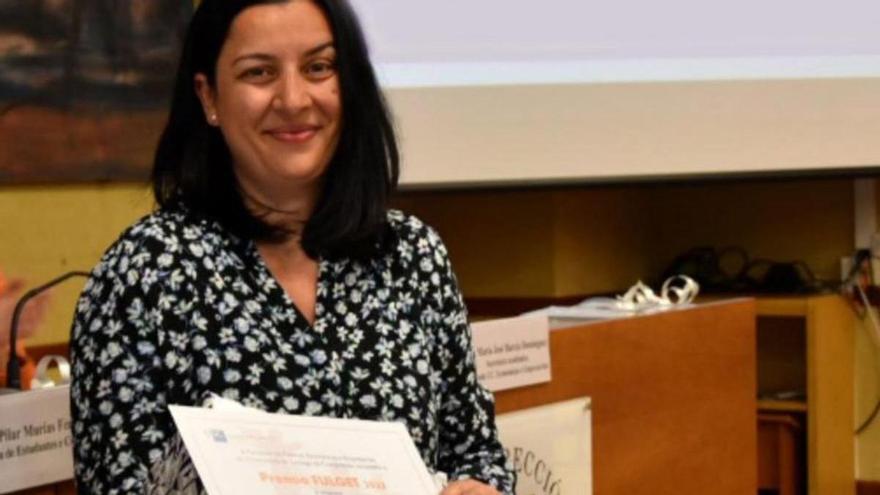 Maribel Pérez, directora de Cultura y Talento de Plexus, recogió el premio